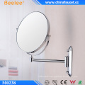 Brass 8 Inch Cosmetic Two Way Wall Mirror